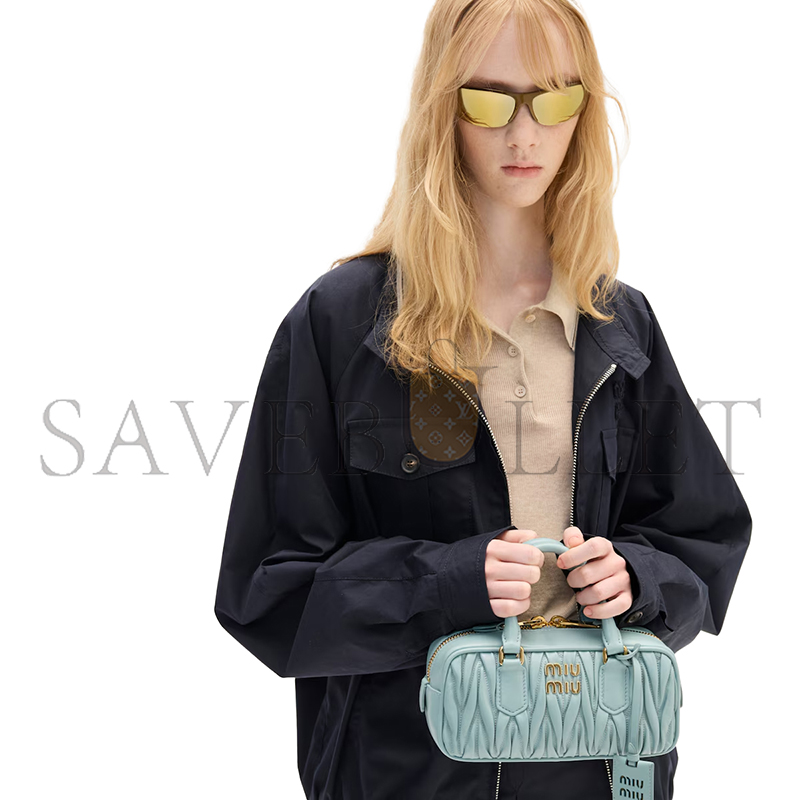 MIU MIU ARCADIE MATELASSÉ NAPPA LEATHER BAG 5BB142_AN88_F0035 (22*10.5*7.5cm) MIU MIU ARCADIE MATELASSÉ NAPPA LEATHER BAG 5BB142_AN88_F0035 (22*10.5*7.5cm)